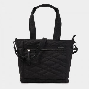 Black Women's Hedgren Zoe Medium Rfid Tote Bags | YOY6578NJ