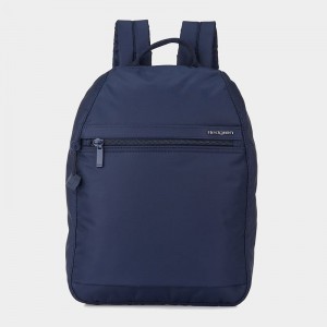 Dark Blue Women's Hedgren Vogue Large Backpacks | PXI4042CA